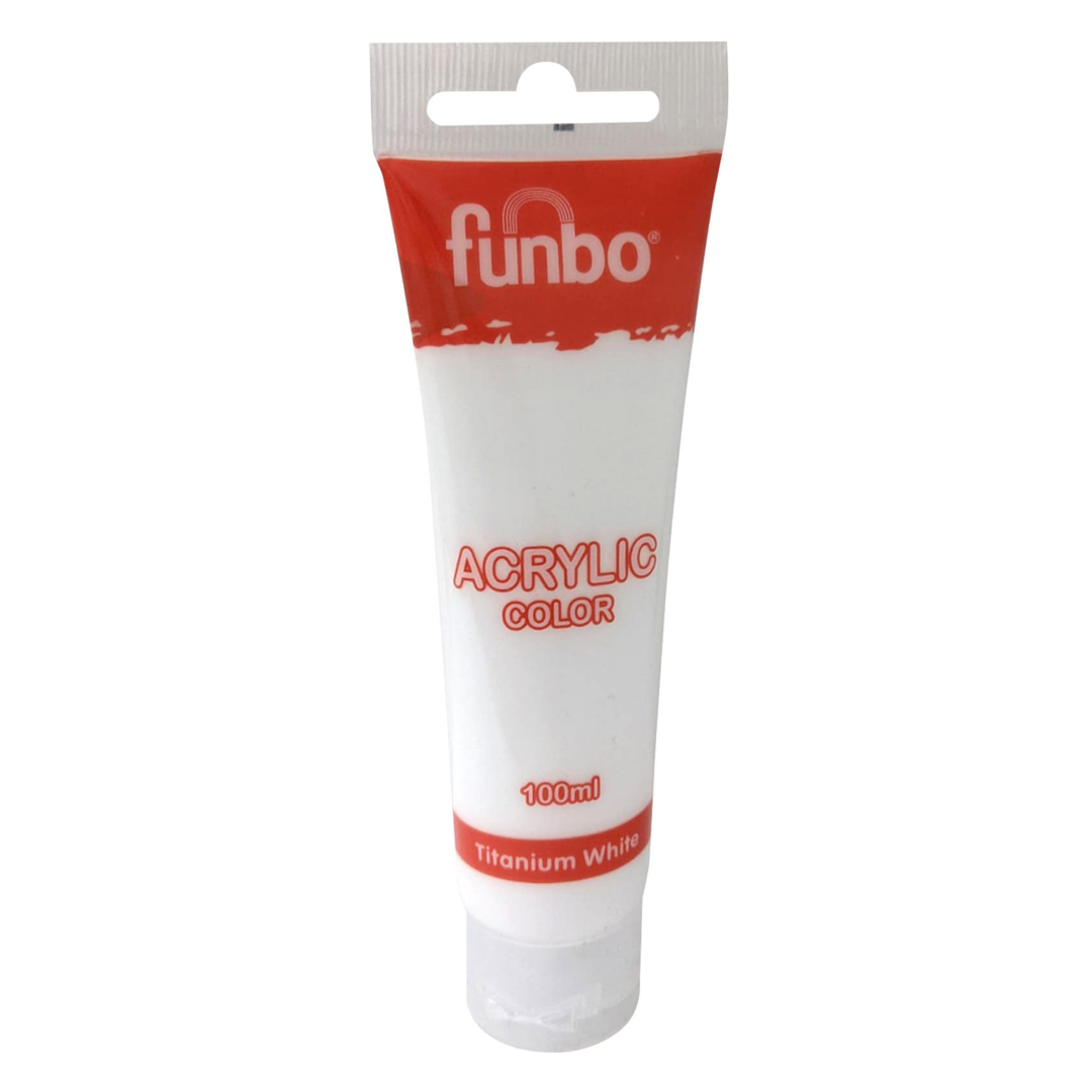 Funbo Acrylic TUBE 100ml 44 TITANIUM WHITE FO-AC-100-044